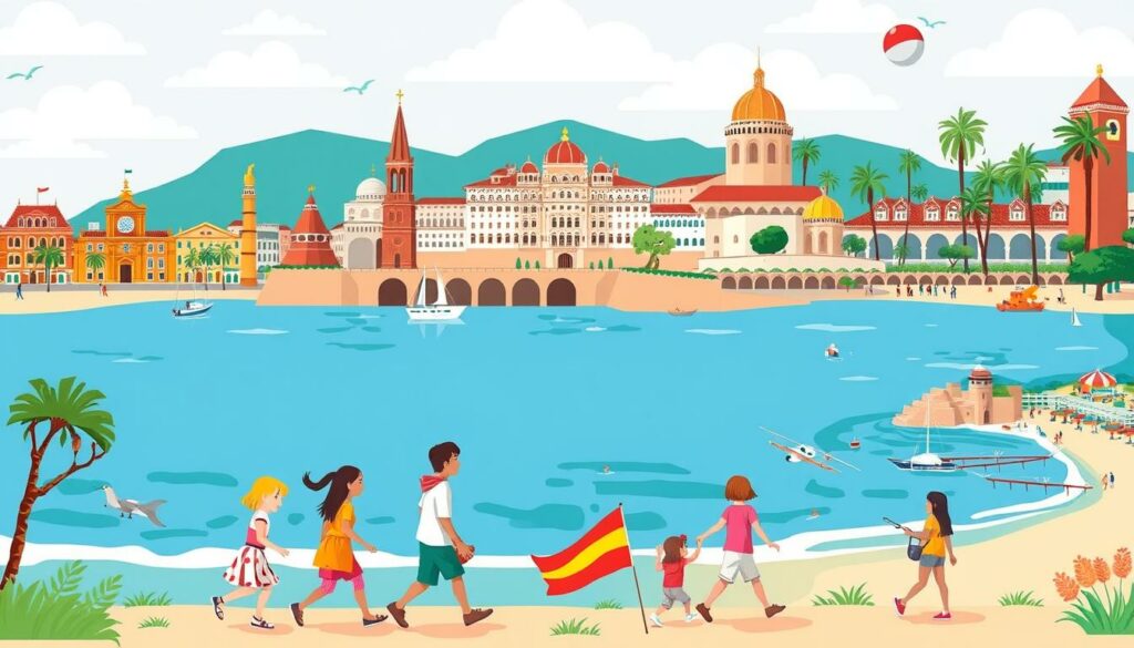 Spain family vacation tips table