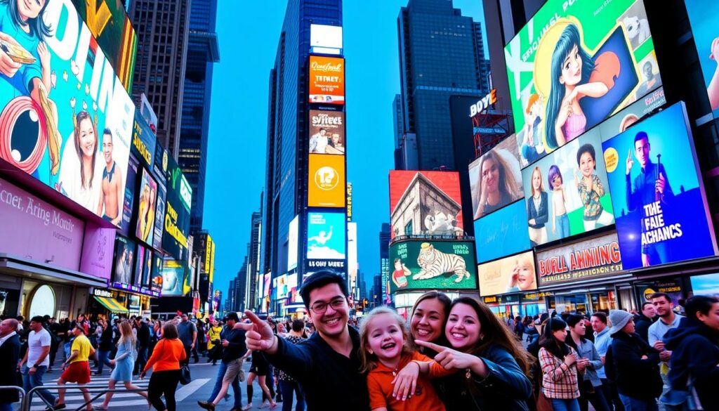 family entertainment in Times Square family entertainment in Times Square